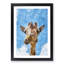 Chewing Giraffe - Picture Frame Painting Print-56924674-56924677