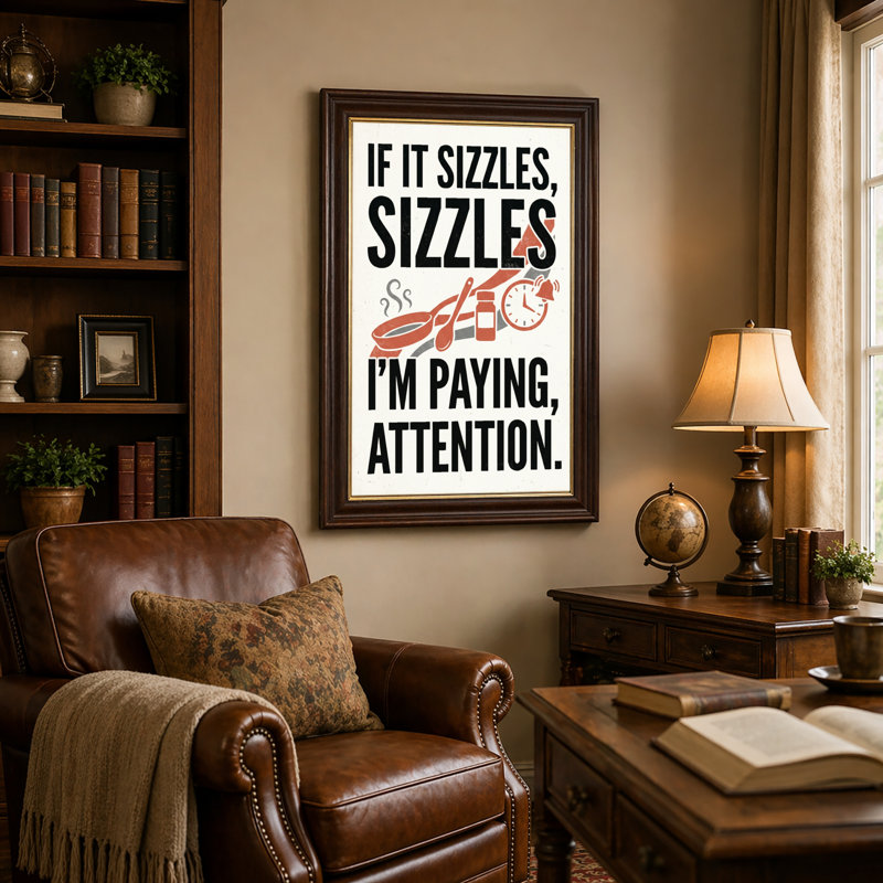 Natural Wood Framed,Canvas Wall Art for Living Room, Bedroom, Office or Entryway – Decorative Wall Decor with Sizzle Paying