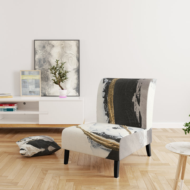 Fauteuil de chambre rembourré Glam Painted Arcs II