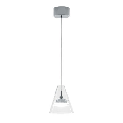 Dillinger 1 - Light Chrome LED Pendant