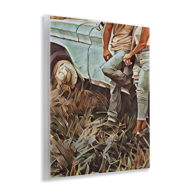 Leaning In Kisses Wall Plaque, design by Jesse Keith