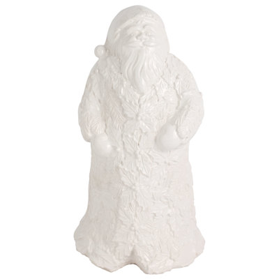 Lastra Holiday Figural Santa With Foliage