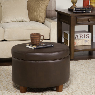 Breyonce Faux Leather Ottoman