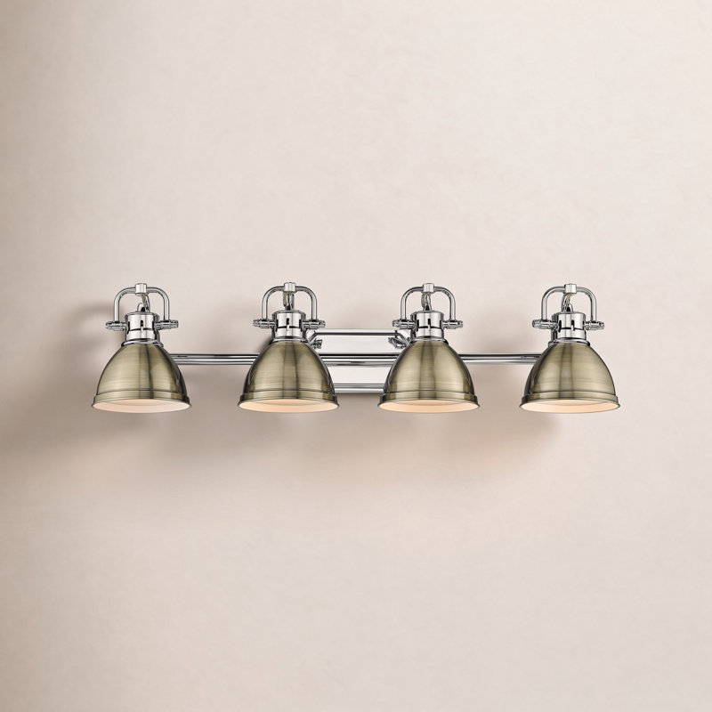 Calico 4 - Light Dimmable Vanity Light, Aged Brass, Chrome
