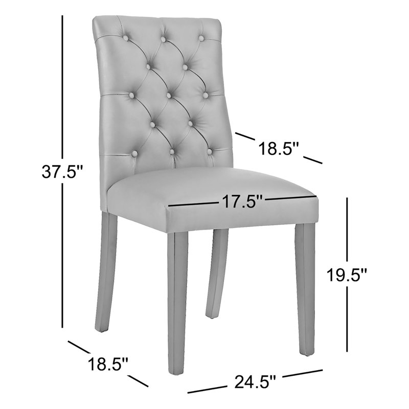 Modway Copper Grove Trilj Vinyl Dining Chair, Teal Plainweave
