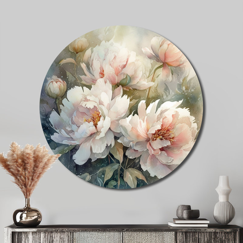 Lupien - Floral Round Metal Art, 29" H x 29" W