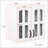 Glass Door Wall Mounted Display Cabinet