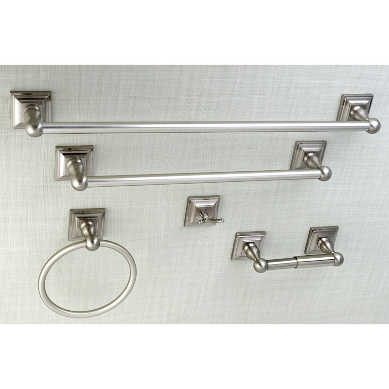 Kingston Brass Serano 5-Piece Bathroom Hardware Set, Brushed Nickel