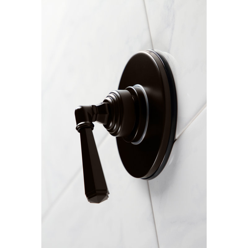 Kingston Brass Single-Handle Wall Mount Three-Way Diverter Valve with Trim Kit, Oil Rubbed Bronze