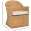 Chaise avec accoudoirs en lin Aahan
