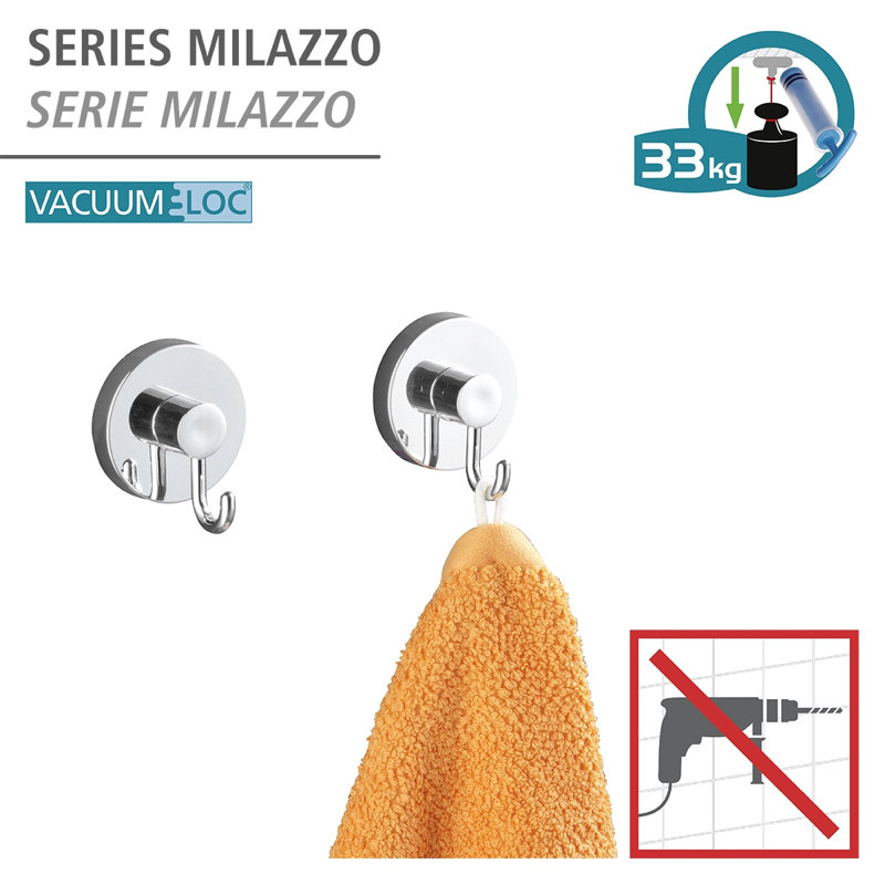 Vacuum-Loc Milazzo Wall Mounted Toilet Paper Holder