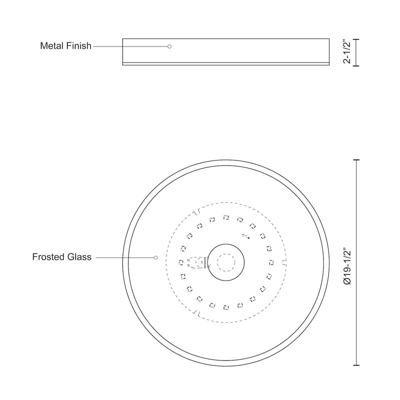 Parker Glass LED Flush Mount