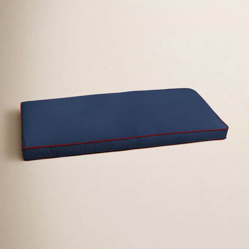 Osprey Outdoor Sunbrella Bench Cushion, 2" H x 48" W x 17" D, Canvas Navy Sunbrella® Canvas