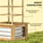 Galvanized Planter Box Elevated Garden Bed,Wooden Raised Garden Bed
