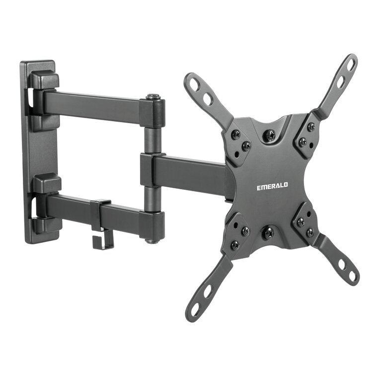 Emerald Black Arm Wall Mount Holds up to 77 lbs