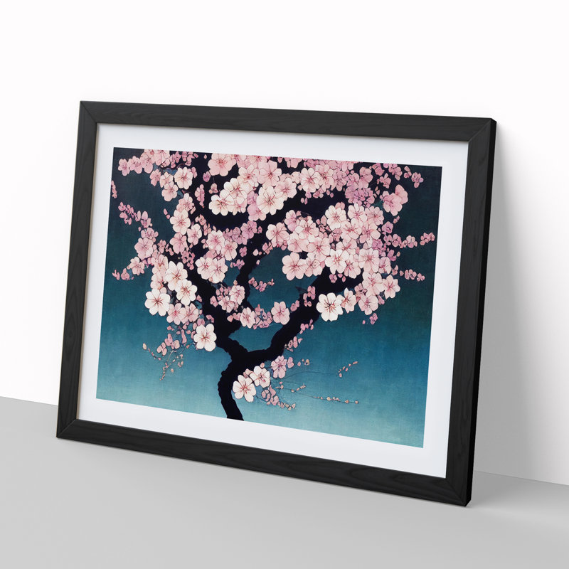 Unbelievable Cherry Blossom Tree Flowers - Framed Print, Black, 46cm H x 64cm W x 2cm D