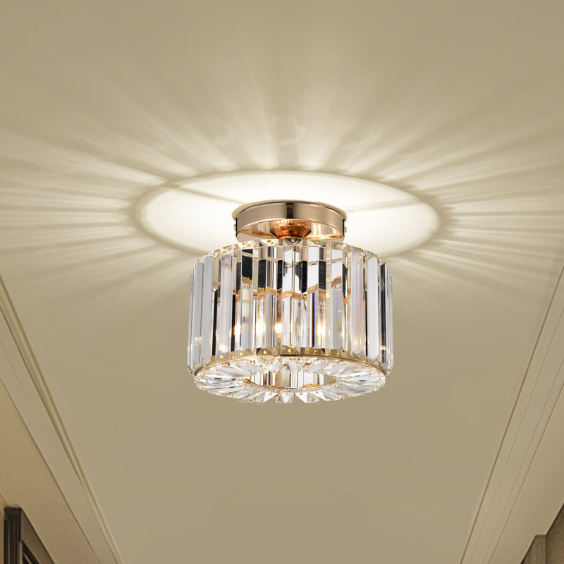 Lilyanka Crystal Semi Flush Mount, null