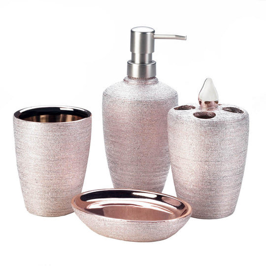 Accessoires de bain Rose Golden Shimmer, Rose clair