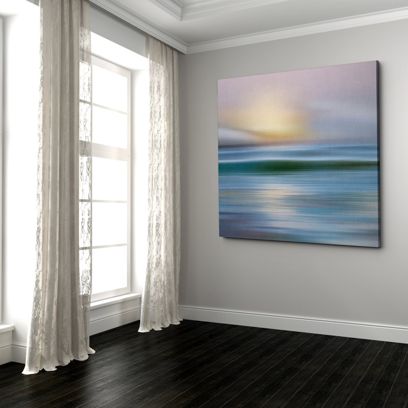 Tôt le matin, plage de Zuma - reproduction d'art, H 24 po x l 24 po x P 1,5 po, Toile tendue