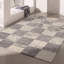 Tapis d'intérieur / à carreaux blanc / gris 8 pi x 11 pi (7 pi 9 po x 10 pi 6 po) Branch Branch Prana-123143466