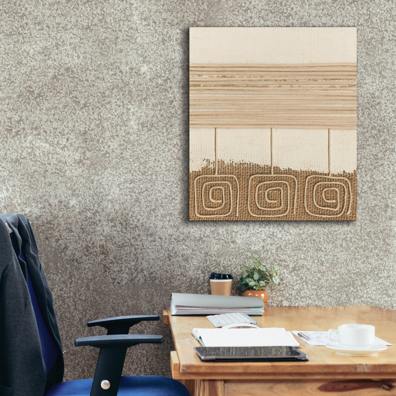  «Tribal Sign 2» par Alonzo Saunders, art mural sur toile, 26 po x 30 po, H 30 po x l 26 po
