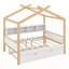 Lit double en bois avec lit gigogne simple