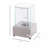 Ethanol Fireplace, 7.75" Tabletop 0.10 Gal Stainless Steel 160 Sq. Ft., Burns Up To 2 Hours
