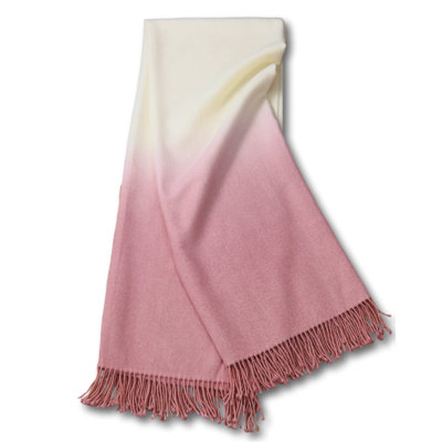 Hand-dyed Ombre Baby Alpaca Throw Blanket