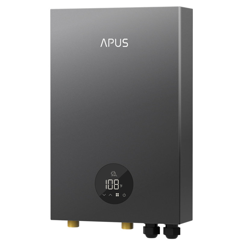Chauffe-eau électrique sans réservoir avec fonction mémoire et affichage à DEL