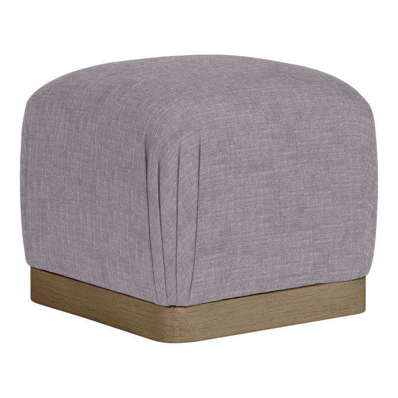 Nola Square Ottoman, Nomad Slate, Hampton
