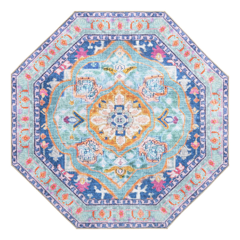 Sonja Chenille Oriental Indoor Rug, Octagon 5'3"