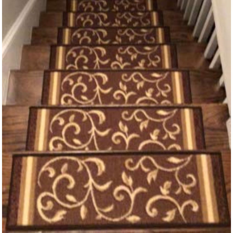 Tapis d'escalier antidérapant Weinert, Brun