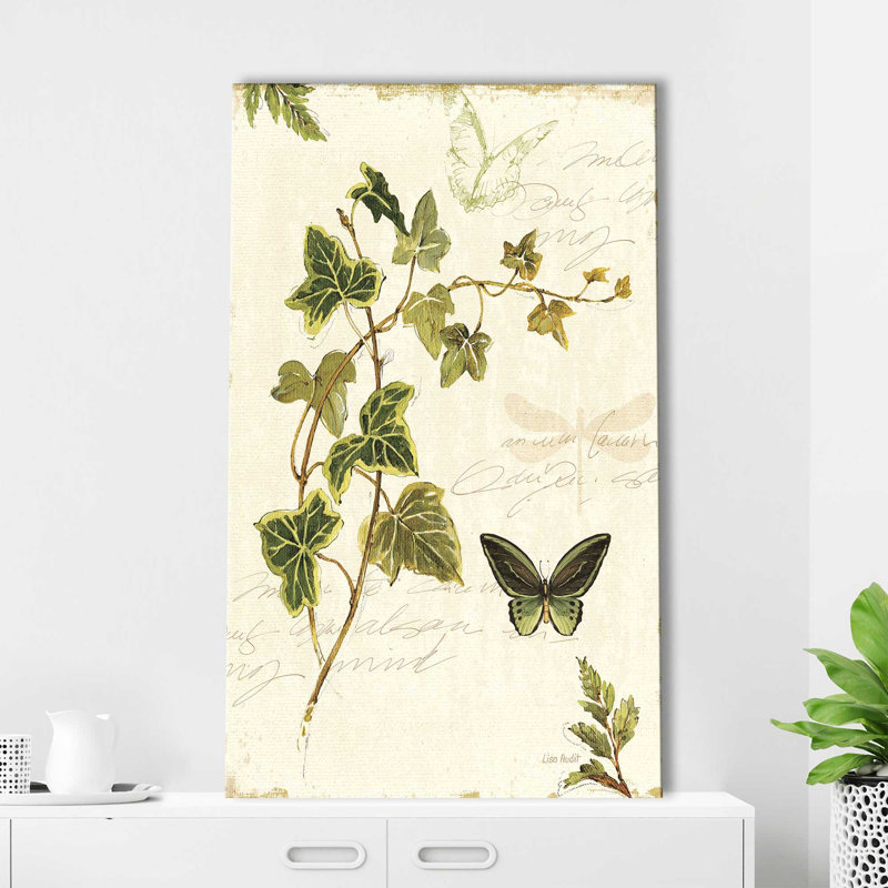 Ivies and Ferns IV Crop - peinture, L 18 po x H 30 po, Toile tendue
