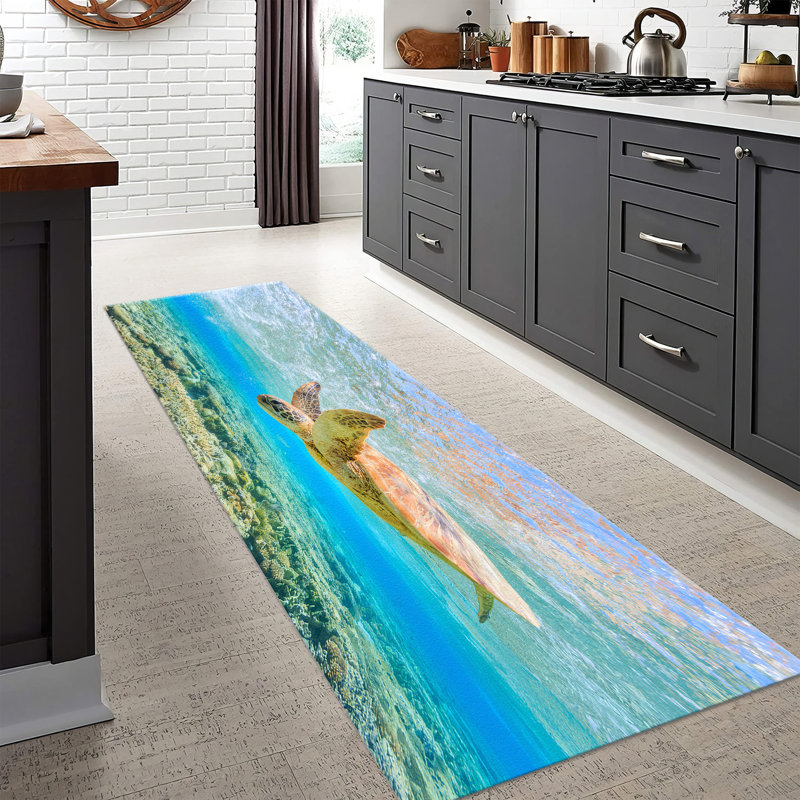 Exquisite Floral Pattern Soft Non-Woven Printed Rug Ideal for Upscaling Your Living Room Decor, Rectangle 2.6' x 3.3'