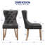 Fauteuil parsons capitonné en cuir capitonné Momordique-111594855