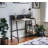 Garima Rustic Oak With Black Finished Legs Writing Desk
