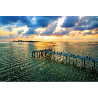Sarasota Bay Fishing Pier - Photographie sur toile tendue
