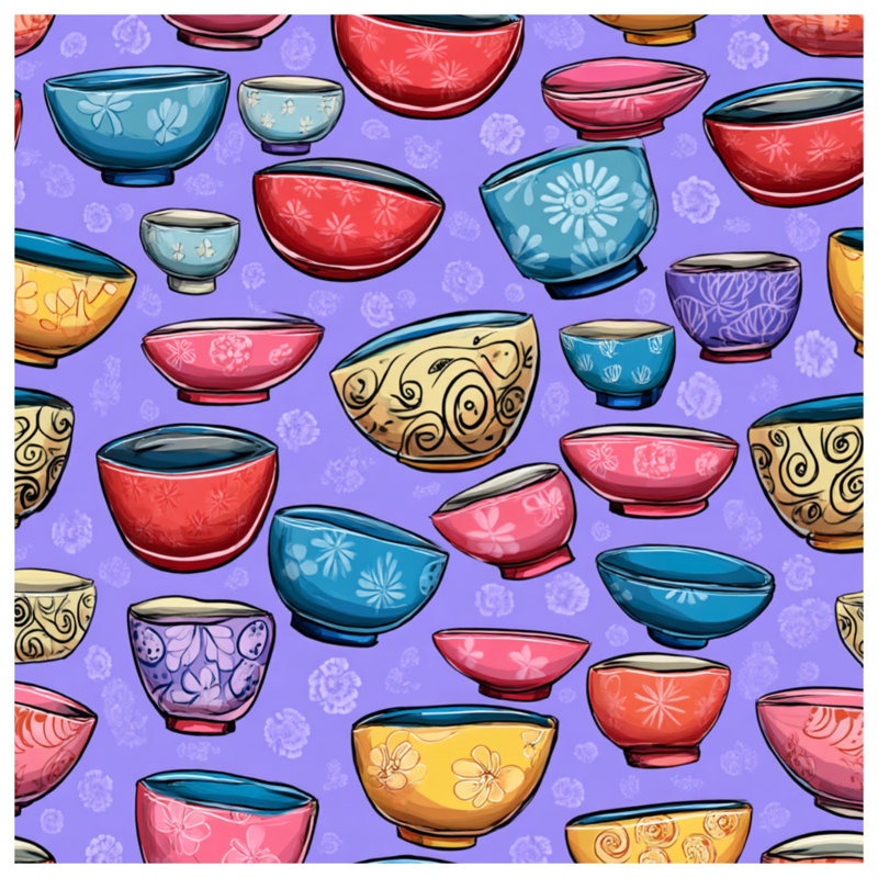 Jeté en laine Bowls, 50in W x 60in H