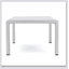 Élégante table basse d'extérieur en aluminium avec plateau en verre trempé pour une durabilité et un entretien faciles-142743677