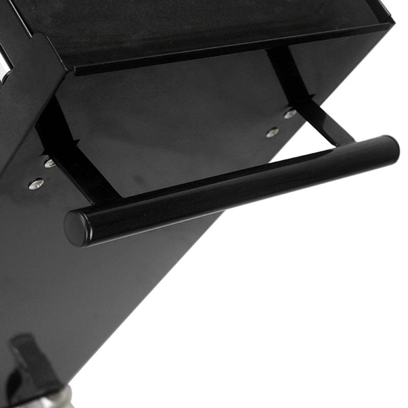 Chariot à outils multifonctionnel avec 4 roulettes, Noir