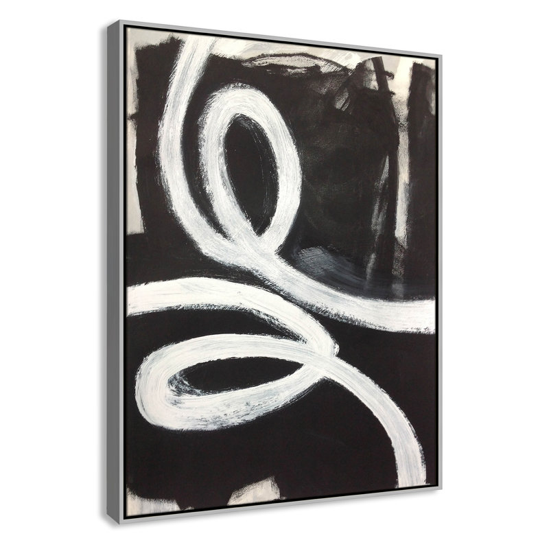 Bronte Ansonia Swirly Swirls I par , Encadrement argenté, Non, H 41,5 po x l 31,5 po x P 2 po
