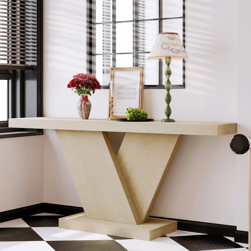 Console, table d'entrée pour petits espaces, Imitative Oak