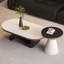 Ensemble de tables basses ovales et rondes