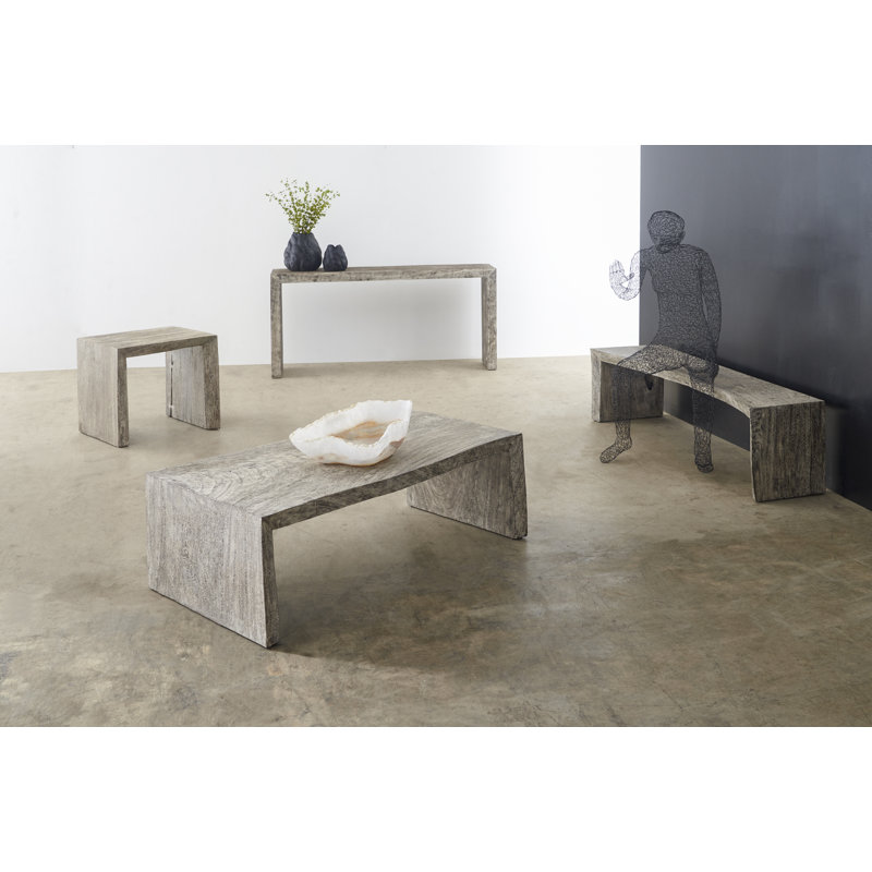 Waterfall 66" Solid Wood Console Table