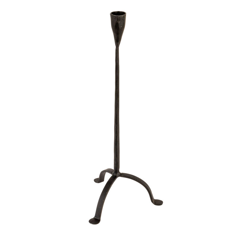 Support conique à pieds en métal forgé à la main, 16" H x 6.5" W x 6.5" D