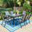 Argyri 6 - Person Patio Dining Set Extendable Rectangular Table-87462717