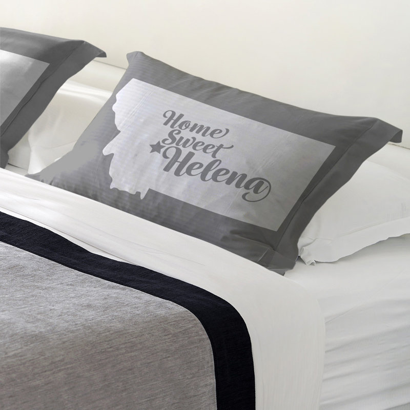 Helena Polyester Sham Set, Standard/Twin, Polyester, Gray