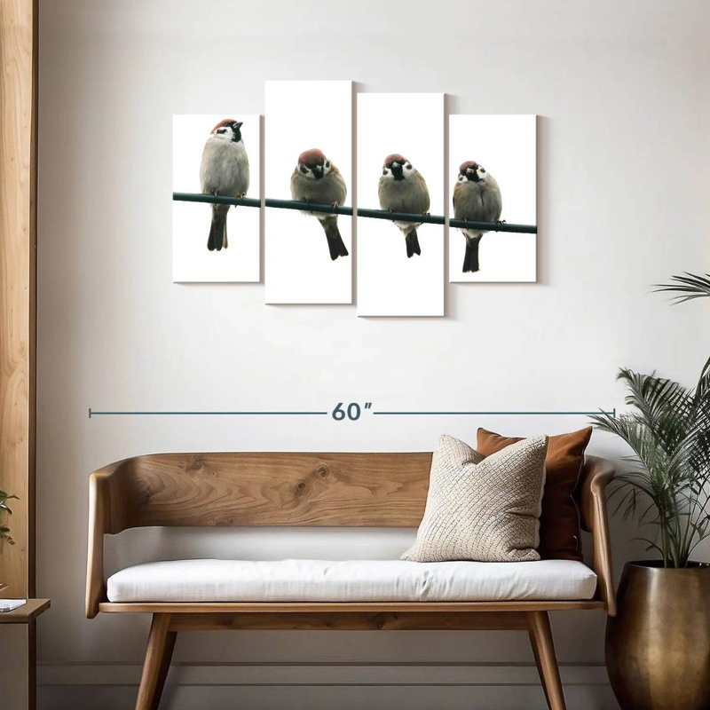Brampt Friendly Little Birds, 27" H x 43" W