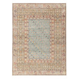 Distressed Homage Hand Knotted Wool Floral Area Rug