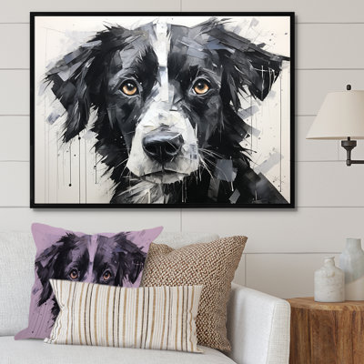 Sarabi, portrait de chien sur toile